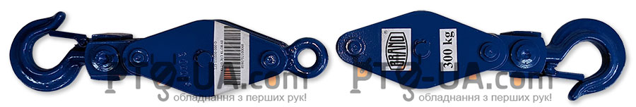 Полиспаст трехроликовый BRANO K12, грузоподъемность 300 кг